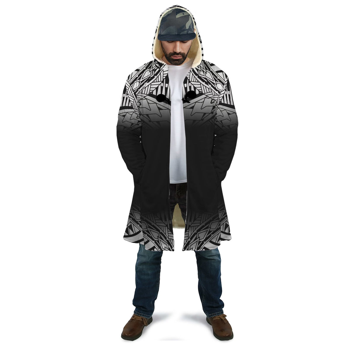 Wallis And Futuna Cloak - Fog Black Style - Polynesian Pride