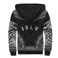 Society Islands Sherpa Hoodie - Polynesian Chief Black Version - Polynesian Pride