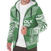 Norfolk Island Sherpa Hoodie - Polynesian Chief Flag Version - Polynesian Pride