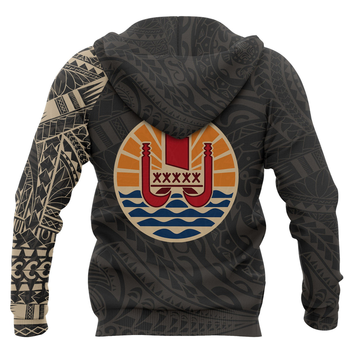 French Polynesia Hoodie French Polynesia Tattoo Style Version 2.0 - Polynesian Pride