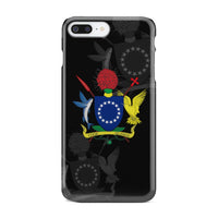 Cook Islands Phone Case - Coat Of Arms iPhone 7 Plus Black One Style - Polynesian Pride
