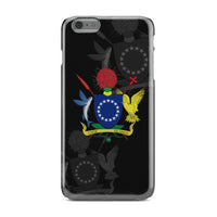 Cook Islands Phone Case - Coat Of Arms iPhone 6s Plus Black One Style - Polynesian Pride
