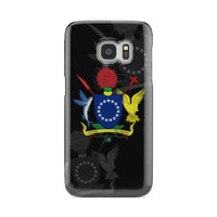 Cook Islands Phone Case - Coat Of Arms Samsung Galaxy S7 Black One Style - Polynesian Pride