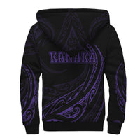 Kanaka Sherpa Hoodie - Frida Style - Purple - Polynesian Pride