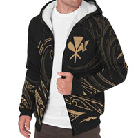 Kanaka Sherpa Hoodie - Frida Style - Gold - Polynesian Pride