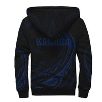 Kanaka Sherpa Hoodie - Frida Style - Blue - Polynesian Pride