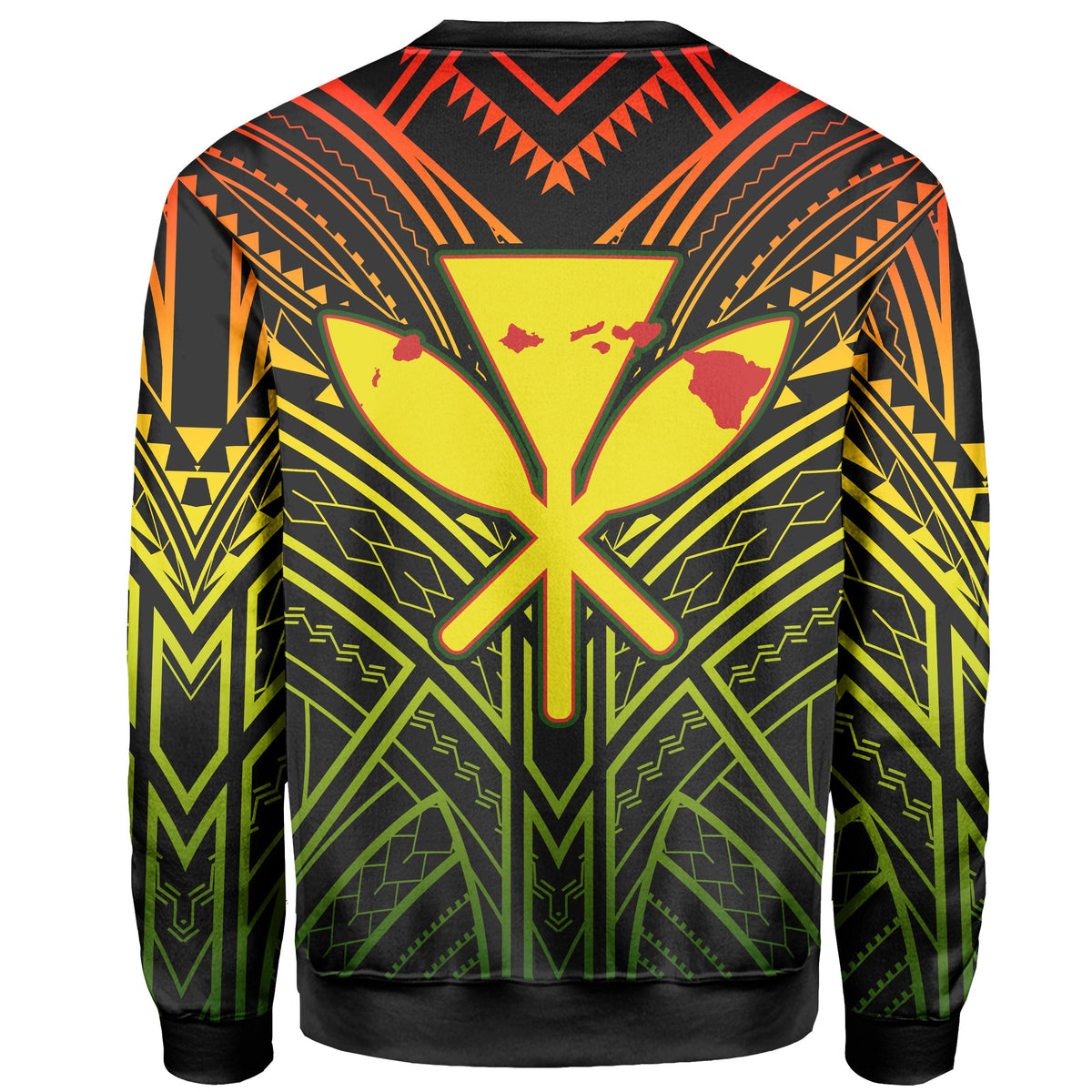 Hawaii Sweatshirt - Reggae Kanaka Maoli - Polynesian Pride