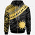 Nauru Custom Zip Hoodie Nauru Ginger Lei Pattern Gold Unisex Gold - Polynesian Pride