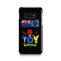 Cook Islands Phone Case - Coat of Arm Code Samsung Galaxy S10e One Size Black - Polynesian Pride