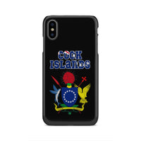 Cook Islands Phone Case - Coat of Arm Name iPhone Xs Max One Size Black - Polynesian Pride