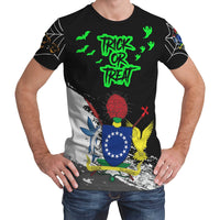 Cook Islands Halloween T Shirt (Women/Men) Unisex Black - Polynesian Pride