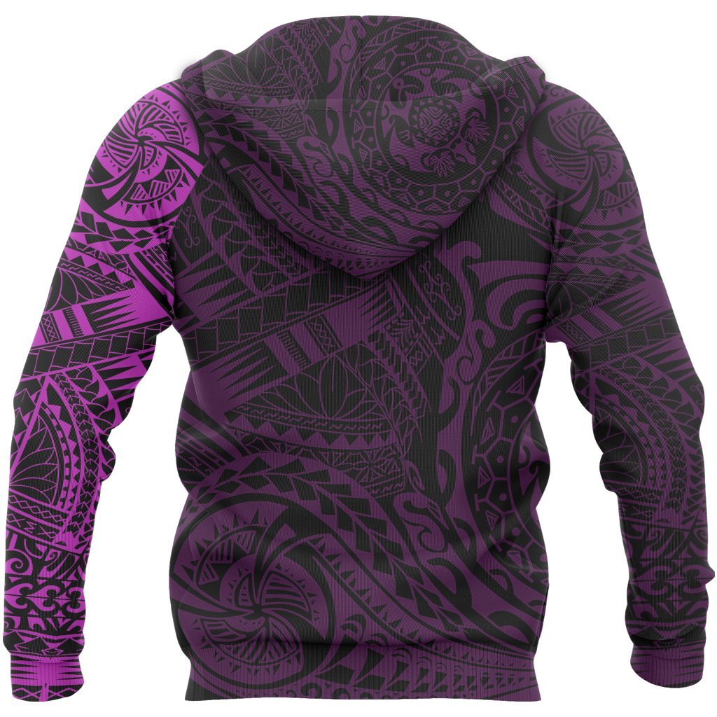 Hoodie Polynesian Tattoo Style Pink Version 2.0 - Polynesian Pride