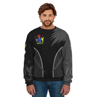 Cook Islands Sweatshirt Unisex Black - Polynesian Pride