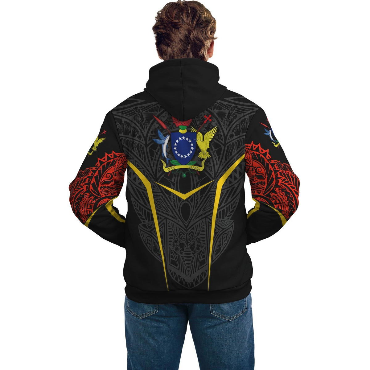 Cook Islands Unisex Hoodie Tribal Style - Polynesian Pride