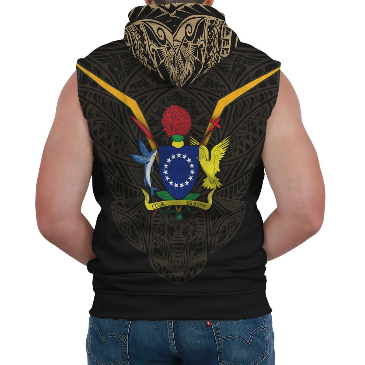 Cook Islands Sleeveless Hoodie (Womens/Mens) - Polynesian Pride