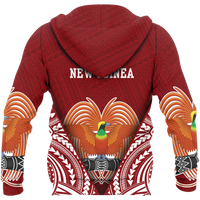 Papua New Guinea Legend Pullover Hoodie Papua New Guinea Flag Coat of Arms A16 - Polynesian Pride