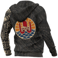 French Polynesia Hoodie French Polynesia Tattoo Style Version 2.0 - Polynesian Pride