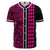 Hawaii Polynesian Kakau Baseball Jersey V.4 - Freestyle - Pink Pink - Polynesian Pride