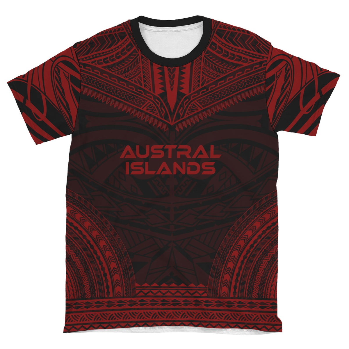 Austral Islands T Shirt Austral Islands Polynesian Chief Red Version - Polynesian Pride
