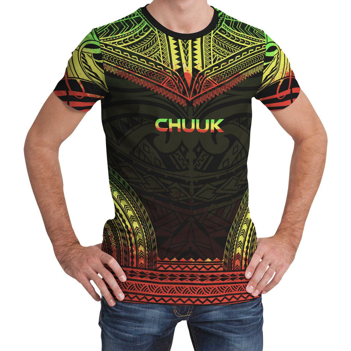 Chuuk T Shirt Chuuk Polynesian Chief Reggae Version Unisex Reggae - Polynesian Pride