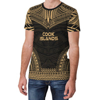 Cook Islands T Shirt Polynesian Polynesian Chief Gold Version - Polynesian Pride