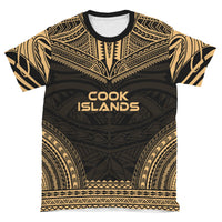 Cook Islands T Shirt Polynesian Polynesian Chief Gold Version - Polynesian Pride