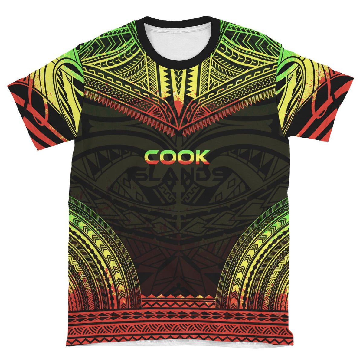 Cook Islands T Shirt Polynesian Polynesian Chief Reggae Version - Polynesian Pride