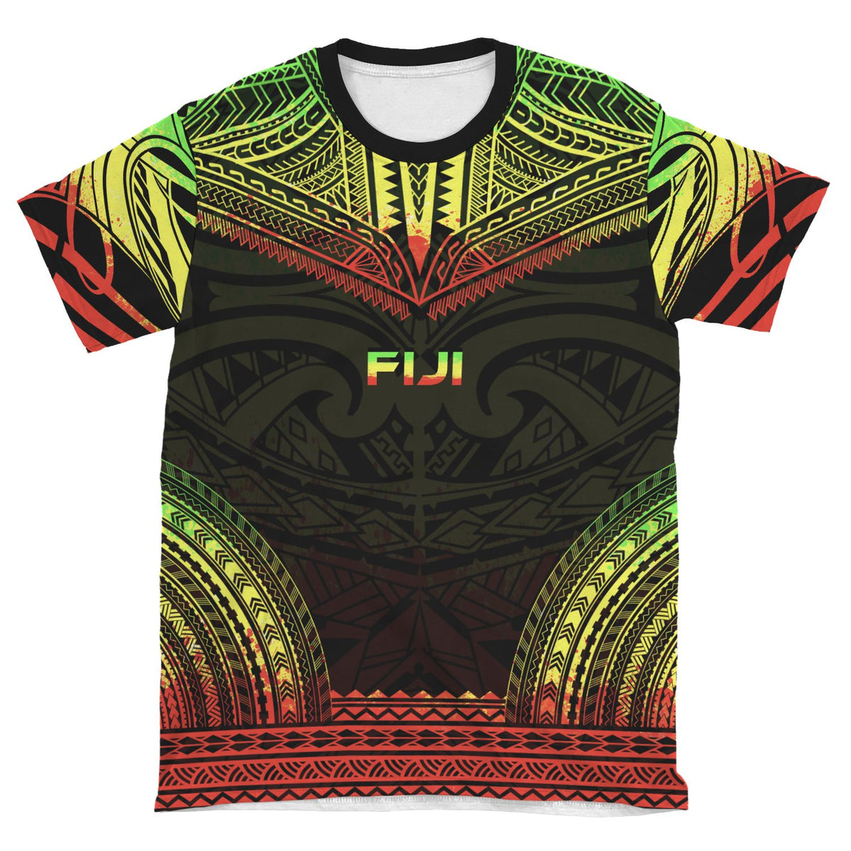 Fiji T Shirt Fijian Polynesian Chief Reggae Version - Polynesian Pride