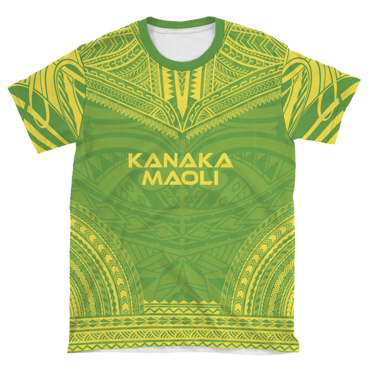 Polynesian Unisex T Shirt Kanaka Maoli Polynesian Chief Green Version - Polynesian Pride
