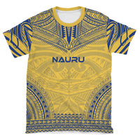 Nauru Unisex T Shirt Nauru Polynesian Chief Yellow Version - Polynesian Pride