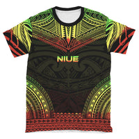 Niue Unisex T Shirt Niue Polynesian Chief Reggae Version - Polynesian Pride