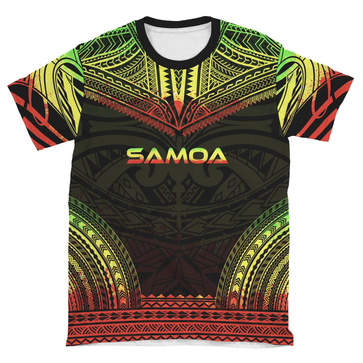 Samoa T Shirt Samoan Polynesian Chief Reggae Version - Polynesian Pride
