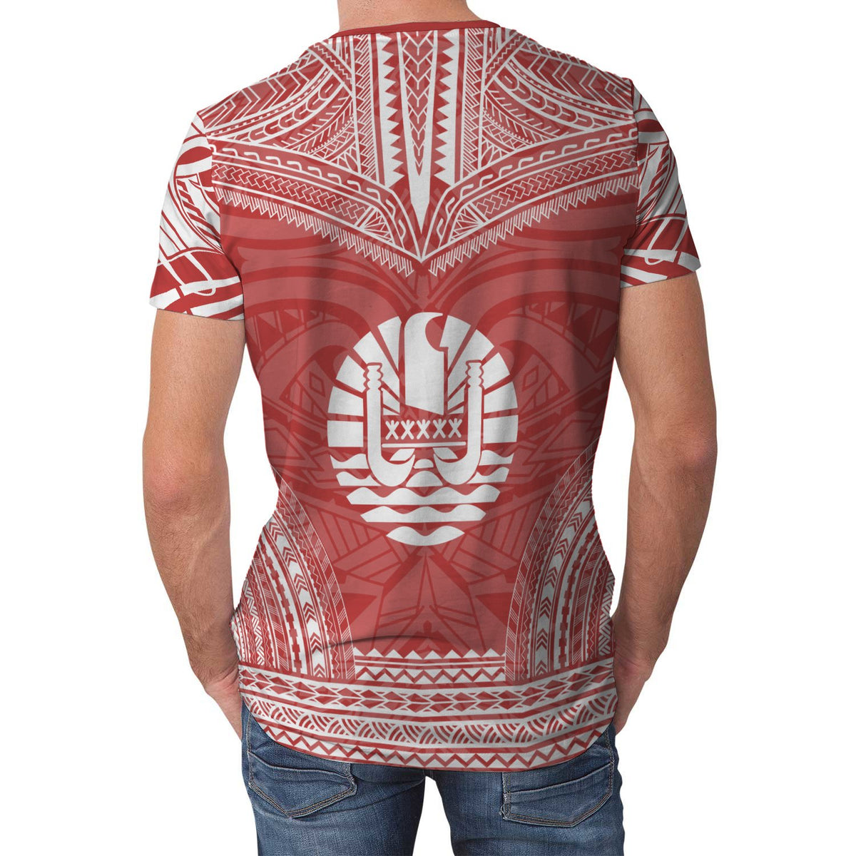 Tahiti T Shirt Tahiti Polynesian Chief Red Version - Polynesian Pride