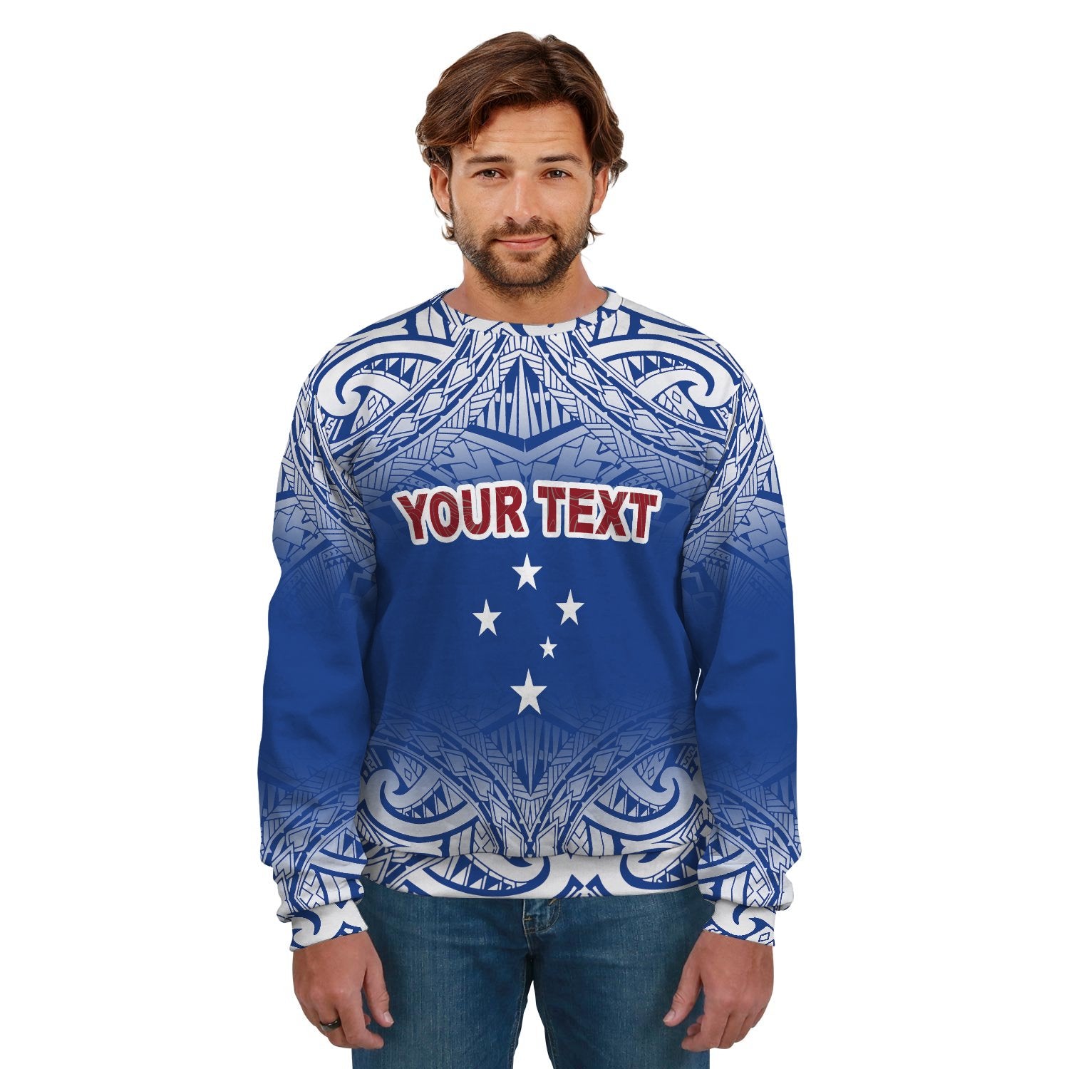 Samoa Polynesian Personalised Custom - Fog Blue Unisex Blue - Polynesian Pride