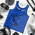(TOKO OFA) Tonga Polynesian Men Tank Top - Tonga Waves Blue Black LT13 - Polynesian Pride