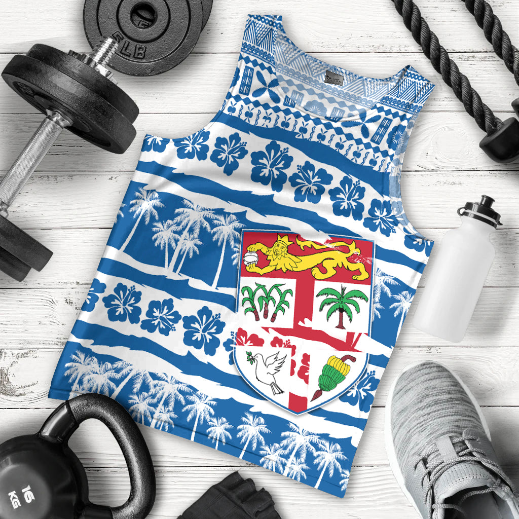 Fiji Polynesian Men Tank Top Fijian Tapa Pattern LT13 - Polynesian Pride