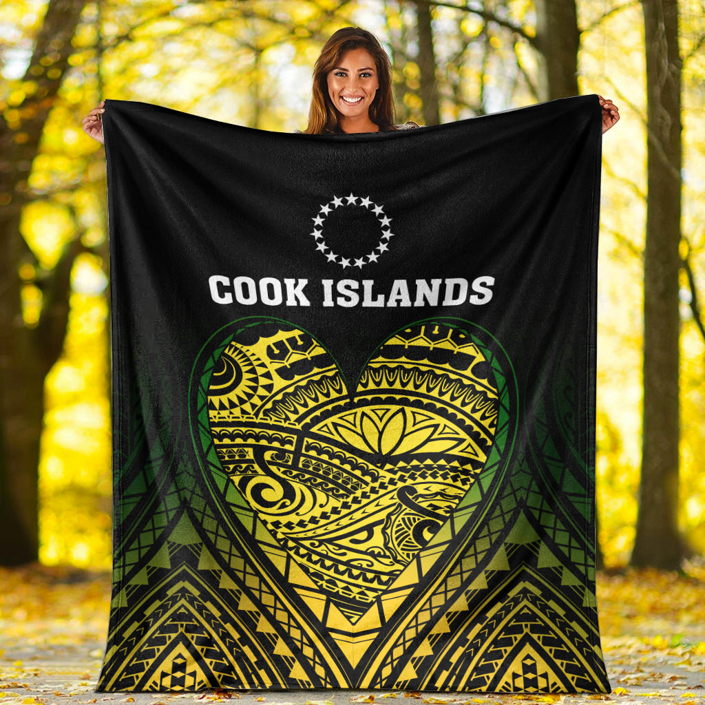 Cook Islands Pattern Premium Blanket Always In My Heart LT13 White - Polynesian Pride