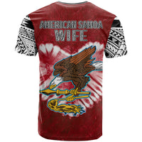 Custom American Samoa Couple Turtles T Shirt Polynesian Valentine HUSBand and WIFE Tie Dye Red LT13 No Men - Polynesian Pride