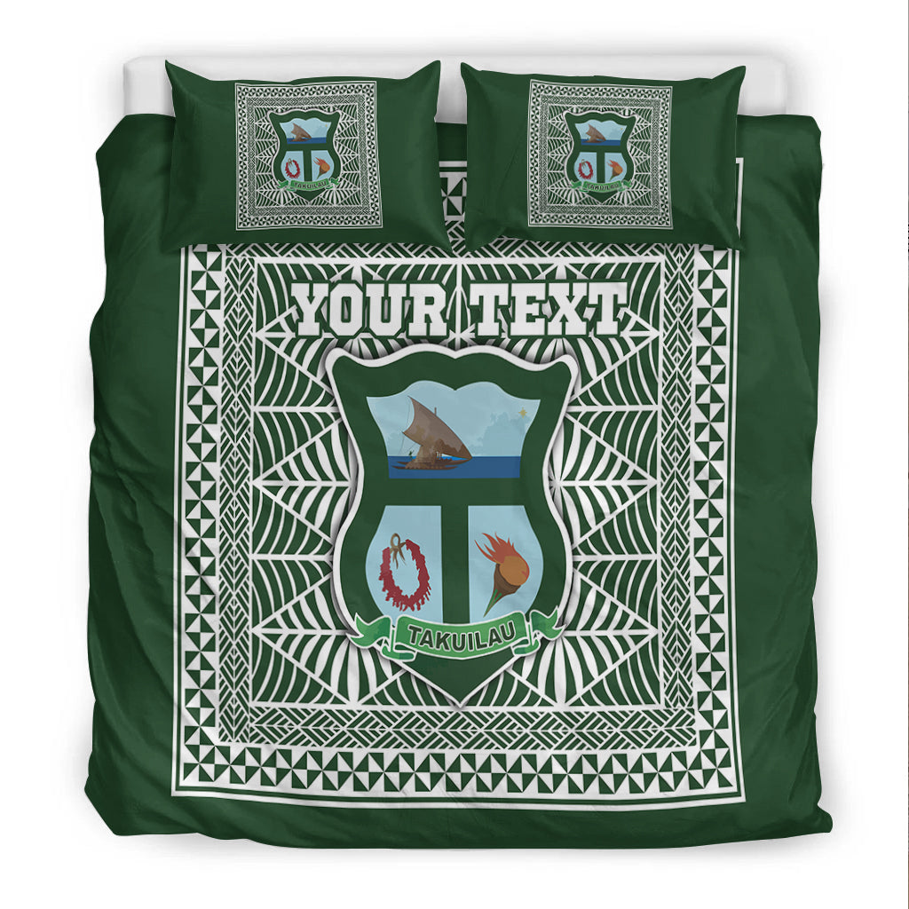 (Custom Personalised) Takuilau College Bedding Set Tonga Pattern LT4 - Polynesian Pride