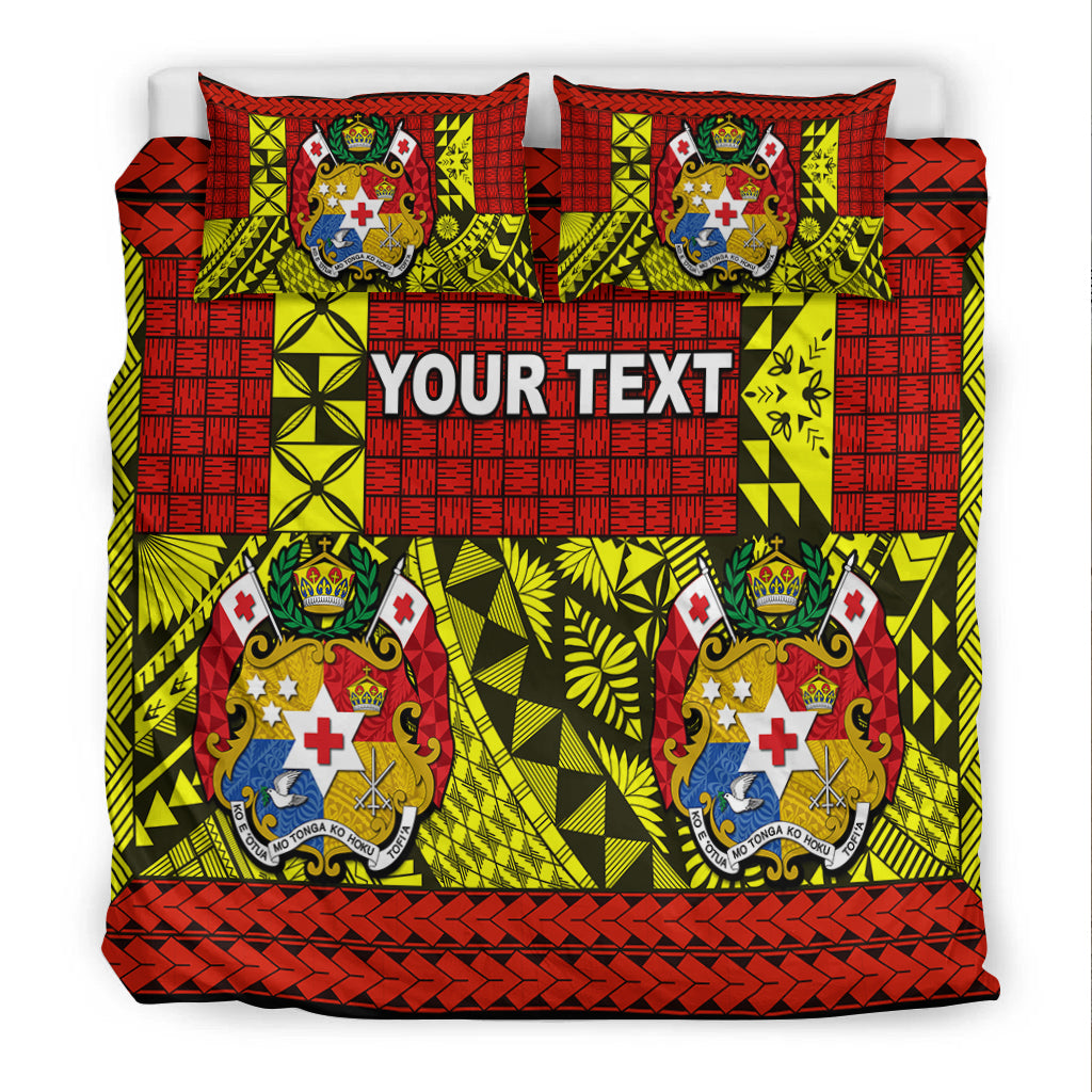 (Custom Personalised) Tonga Bedding Set Be Unique Version 04 Red LT13 - Polynesian Pride