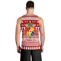 Tonga Kilisimasi Fiefia Men Tank Top Merry Christmas with Tongan Pattern LT13 - Polynesian Pride