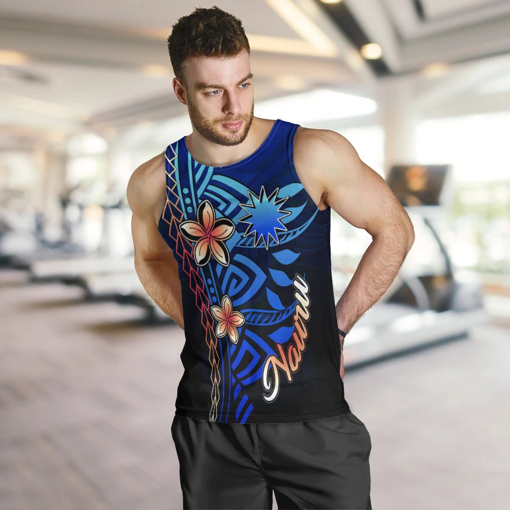 Nauru Men's Tank Top - Vintage Tribal Mountain - Polynesian Pride