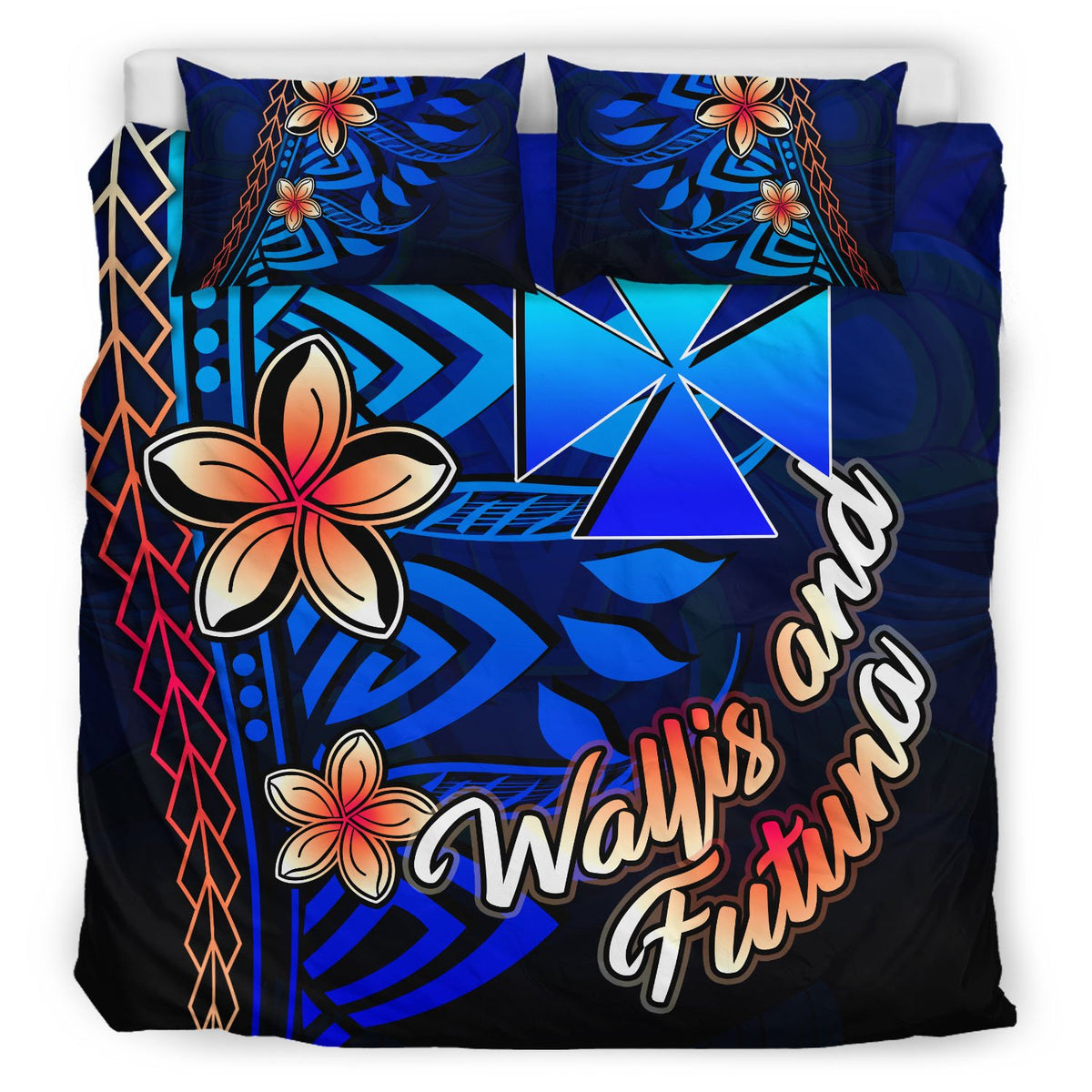 Wallis and Futuna Bedding Set - Vintage Tribal Mountain - Polynesian Pride
