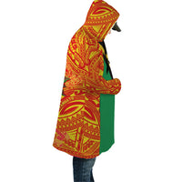 Polynesian Cloak - Vanuatu Symbols With Hibiscus - Polynesian Pride