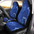 Polynesian Car Seat Cover - Hibiscus Blue Universal Fit Vintage - Polynesian Pride