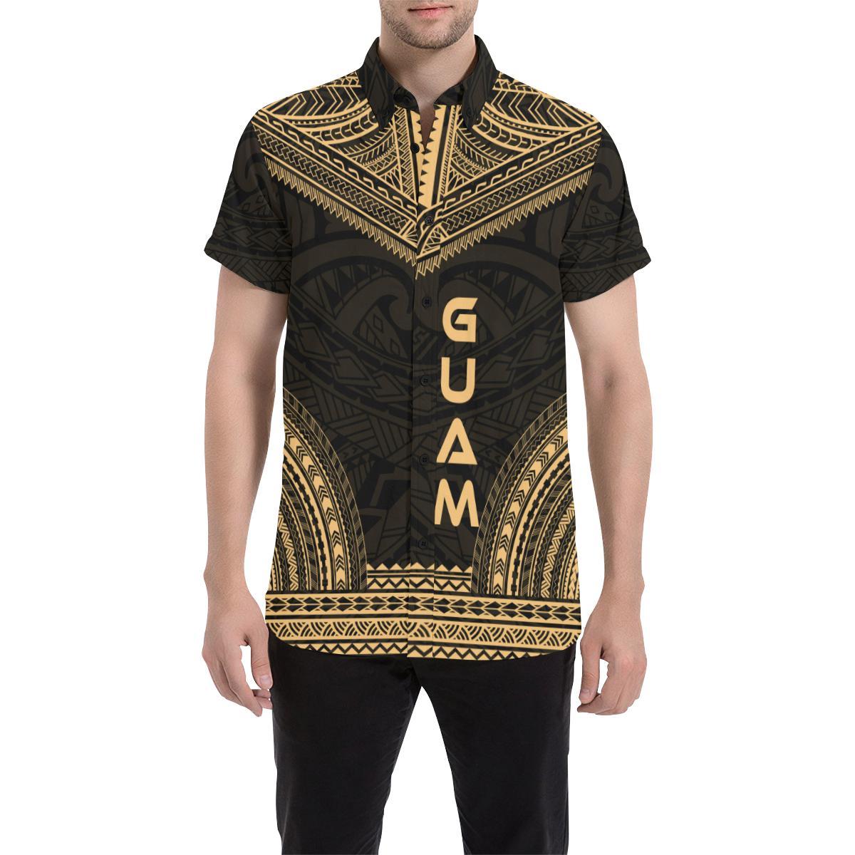 Guam Polynesian Chief Shirt - Gold Version - Polynesian Pride