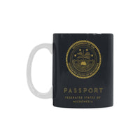 Federated States Of Micronesia Passport White Mug One Size Black One style - Polynesian Pride