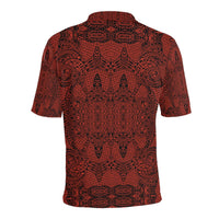 Polynesian Polo Shirt Red - Polynesian Pride