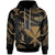 Hawaii Kanaka Maoli Polynesian Custom Hoodie Polynesian Tattoo Gold Version Unisex Gold - Polynesian Pride