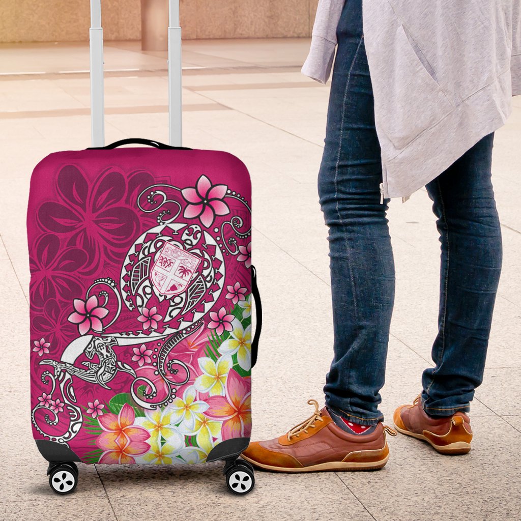 Fiji Luggage Covers - Turtle Plumeria (Pink) - Polynesian Pride